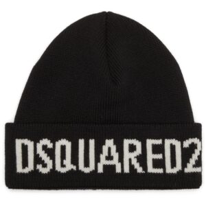 DSQUARED2 intarsia-logo wool beanie