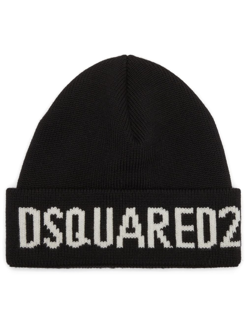 DSQUARED2 intarsia-logo wool beanie