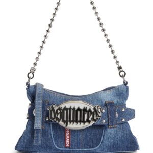 DSQUARED2 Gothic denim clutch bag