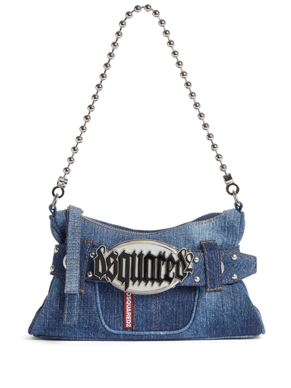 DSQUARED2 Gothic denim clutch bag