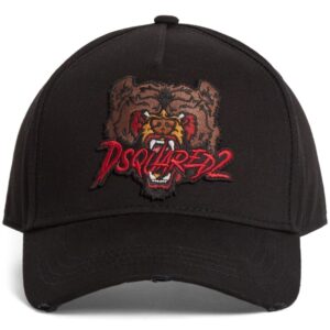 DSQUARED2 tiger-appliqué baseball cap