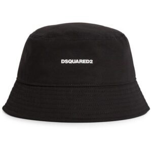 DSQUARED2 logo-print cotton bucket hat