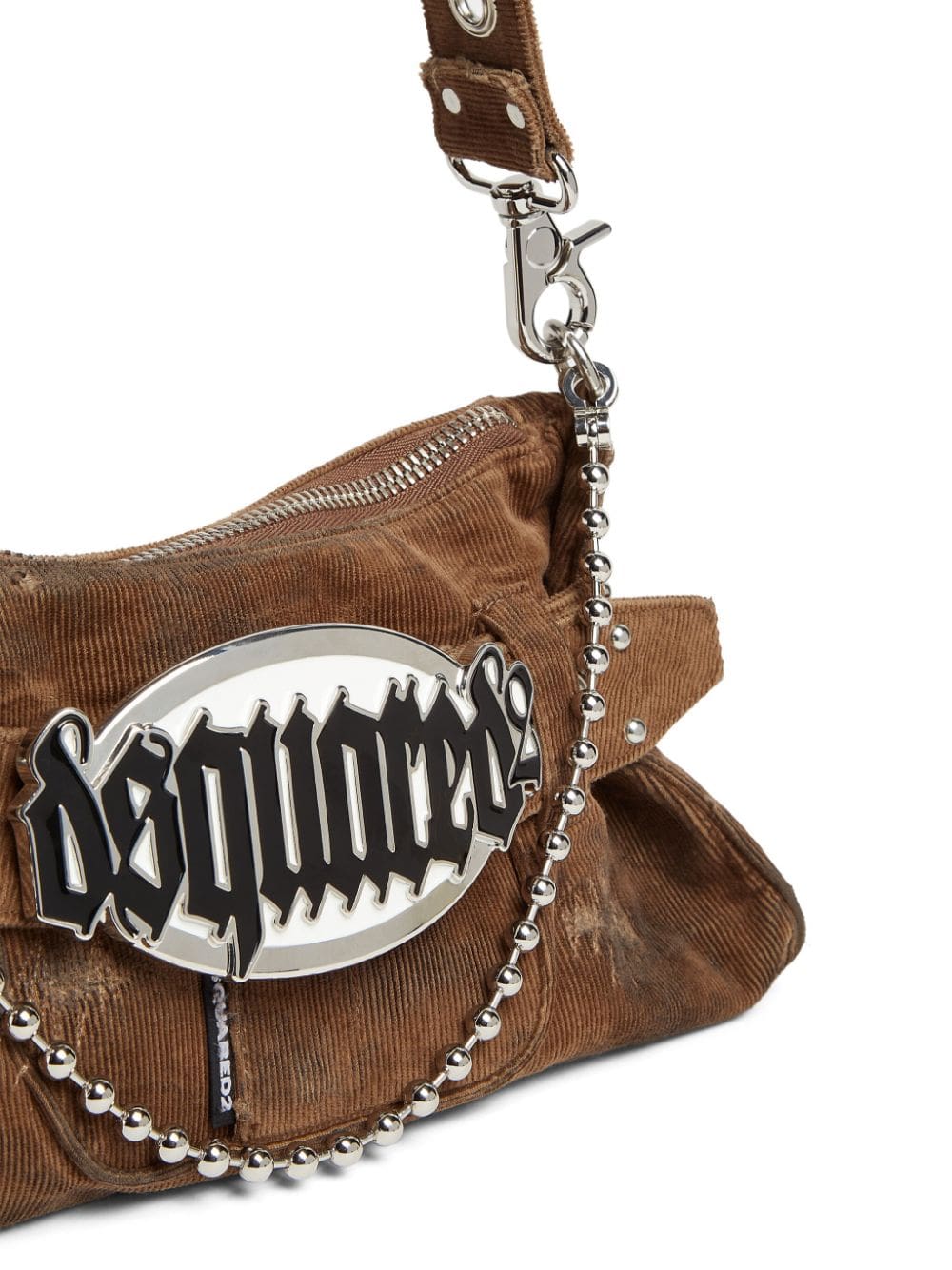 DSQUARED2 Gothic corduroy shoulder bag - Image 5