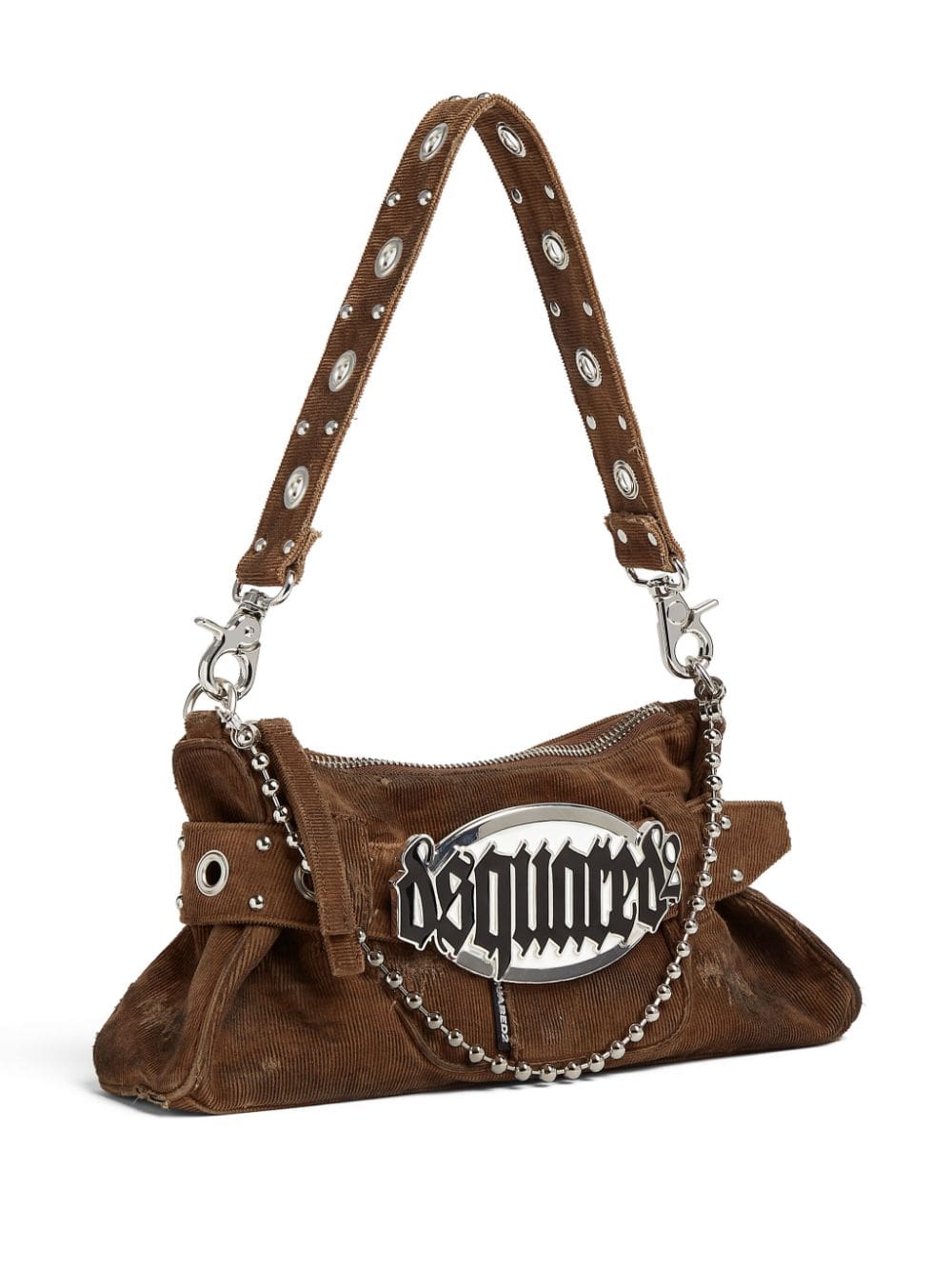DSQUARED2 Gothic corduroy shoulder bag - Image 3