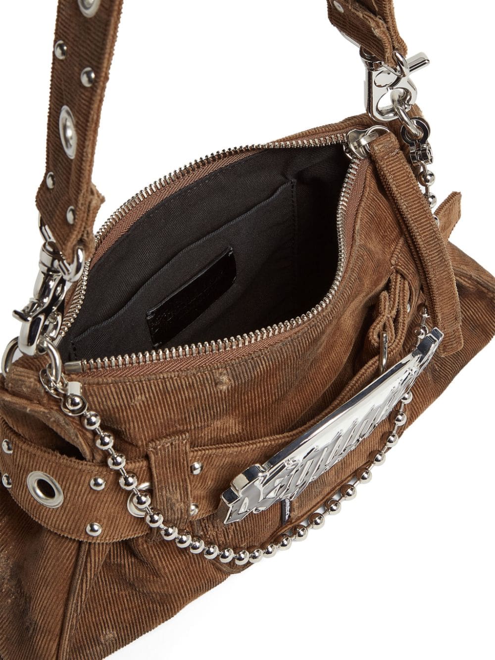 DSQUARED2 Gothic corduroy shoulder bag - Image 4