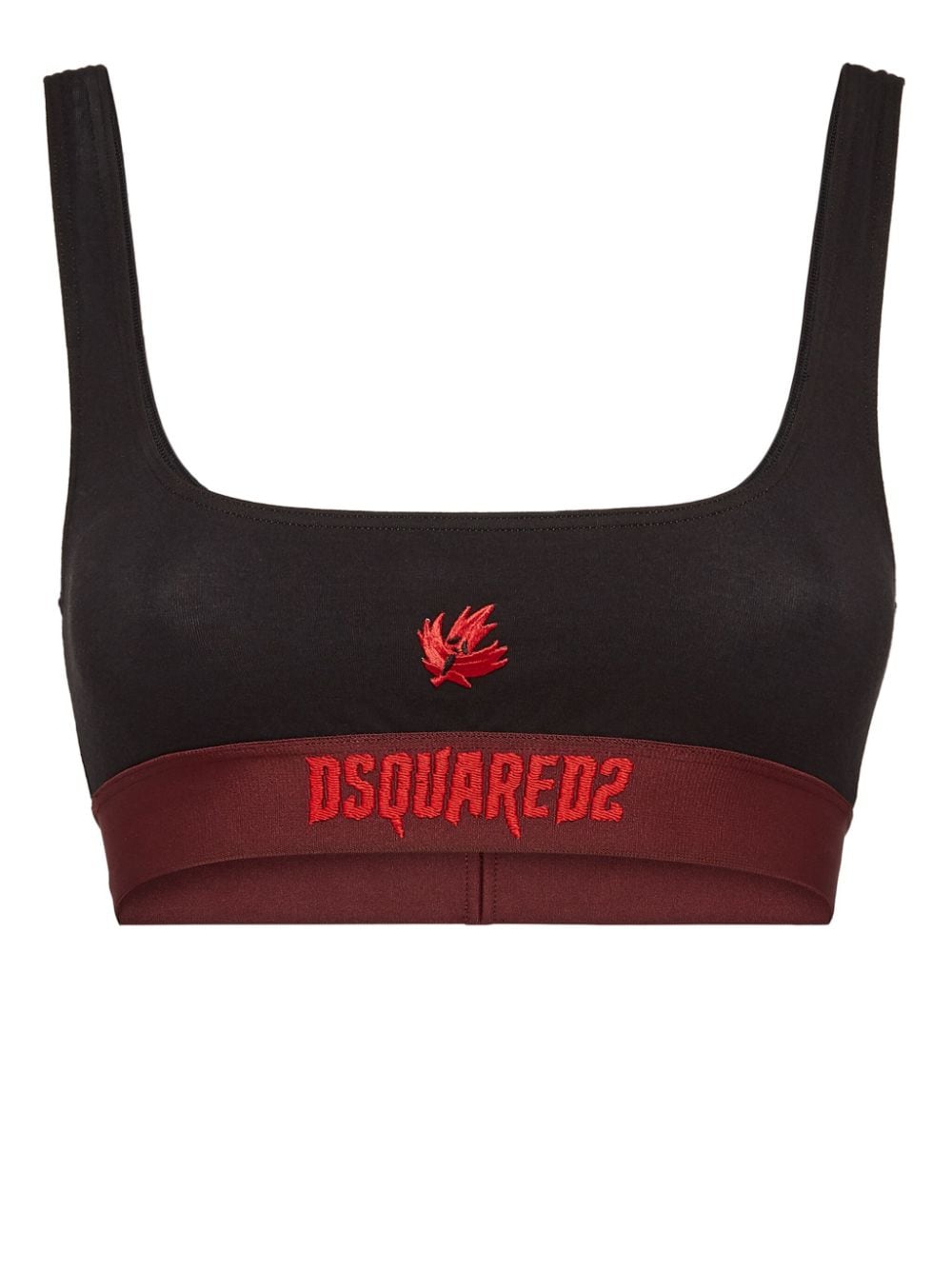 DSQUARED2 logo-underband bandeau bra
