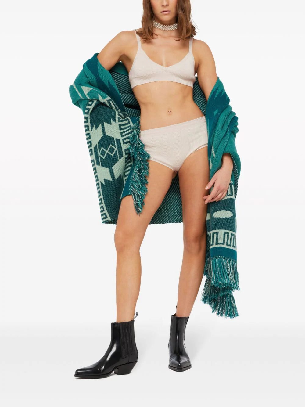 Alanui knitted cashmere bralette - Image 3