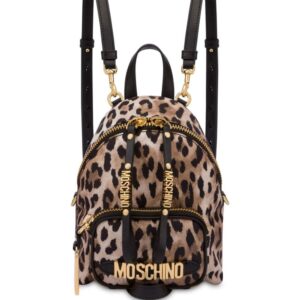 Moschino logo-lettering cotton backpack