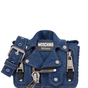 Moschino jacket-style denim shoulder bag