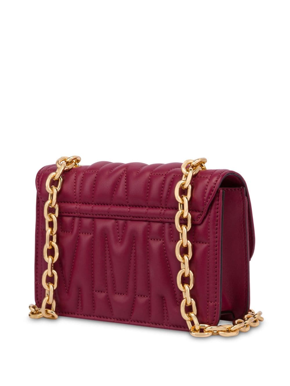 Moschino logo-quilted leather shoulder bag - Image 2