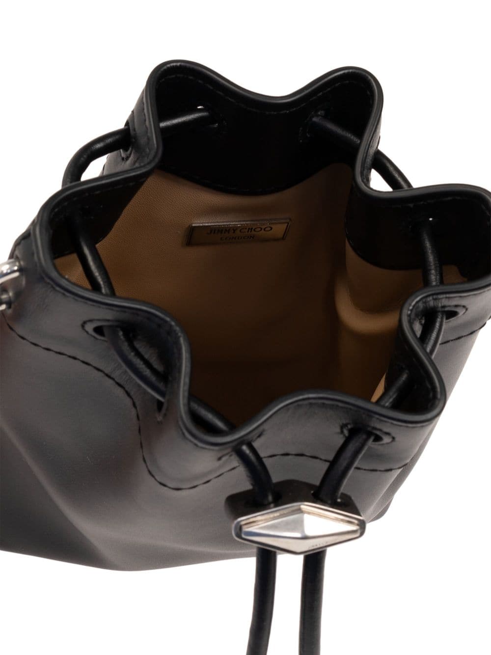 Jimmy Choo mini Cinch leather bucket bag - Image 4