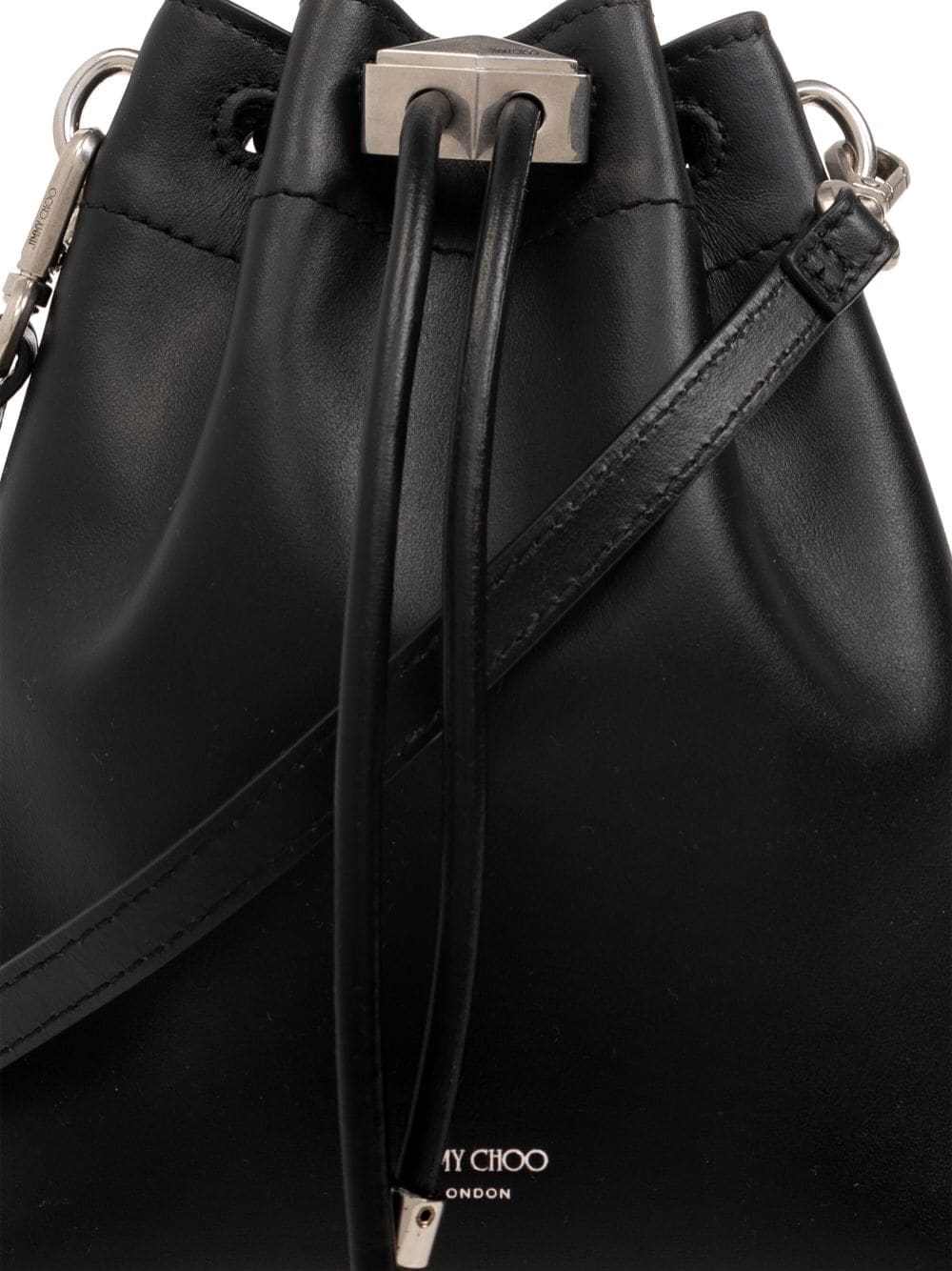 Jimmy Choo mini Cinch leather bucket bag - Image 5