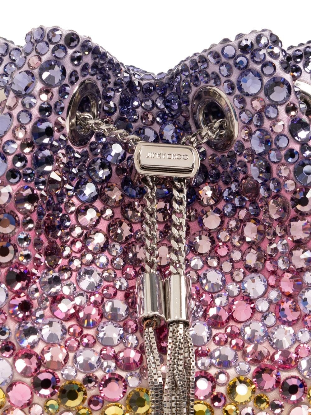 Jimmy Choo Bon Bon crystal-embellished bucket bag - Image 5