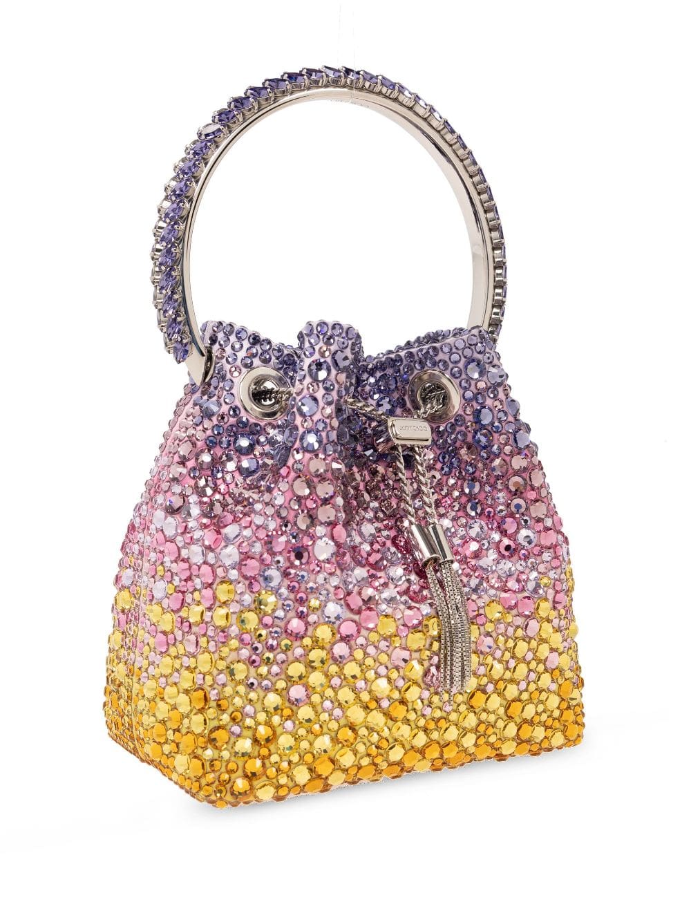 Jimmy Choo Bon Bon crystal-embellished bucket bag - Image 3