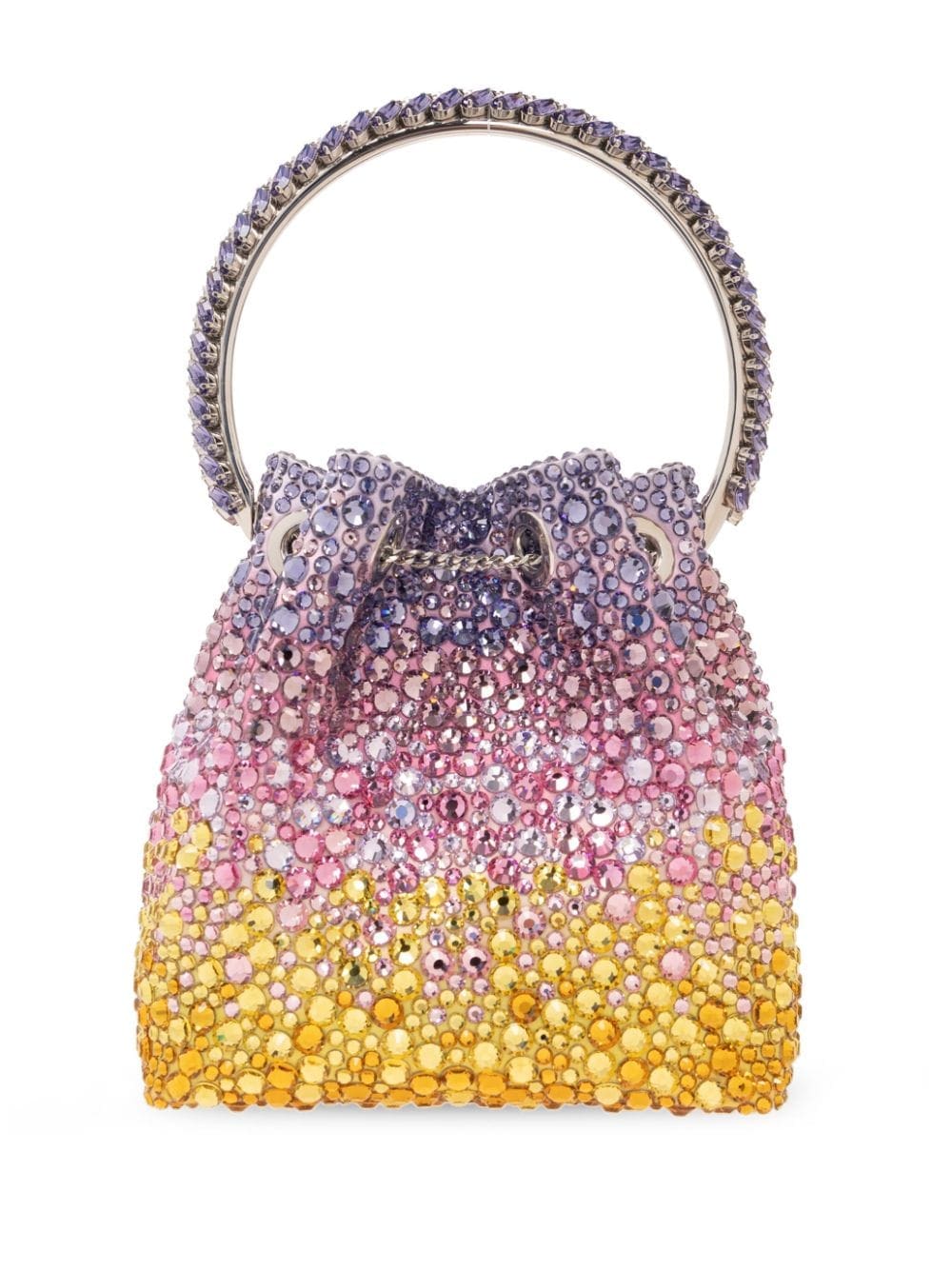 Jimmy Choo Bon Bon crystal-embellished bucket bag - Image 2