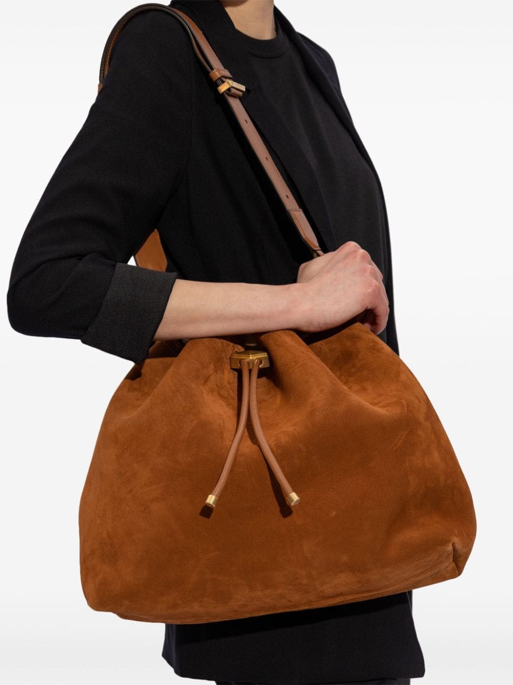 Jimmy Choo large Cinch suede bucket bag - Image 2