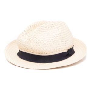 Hackett grosgrain ribbon-trim panama hat