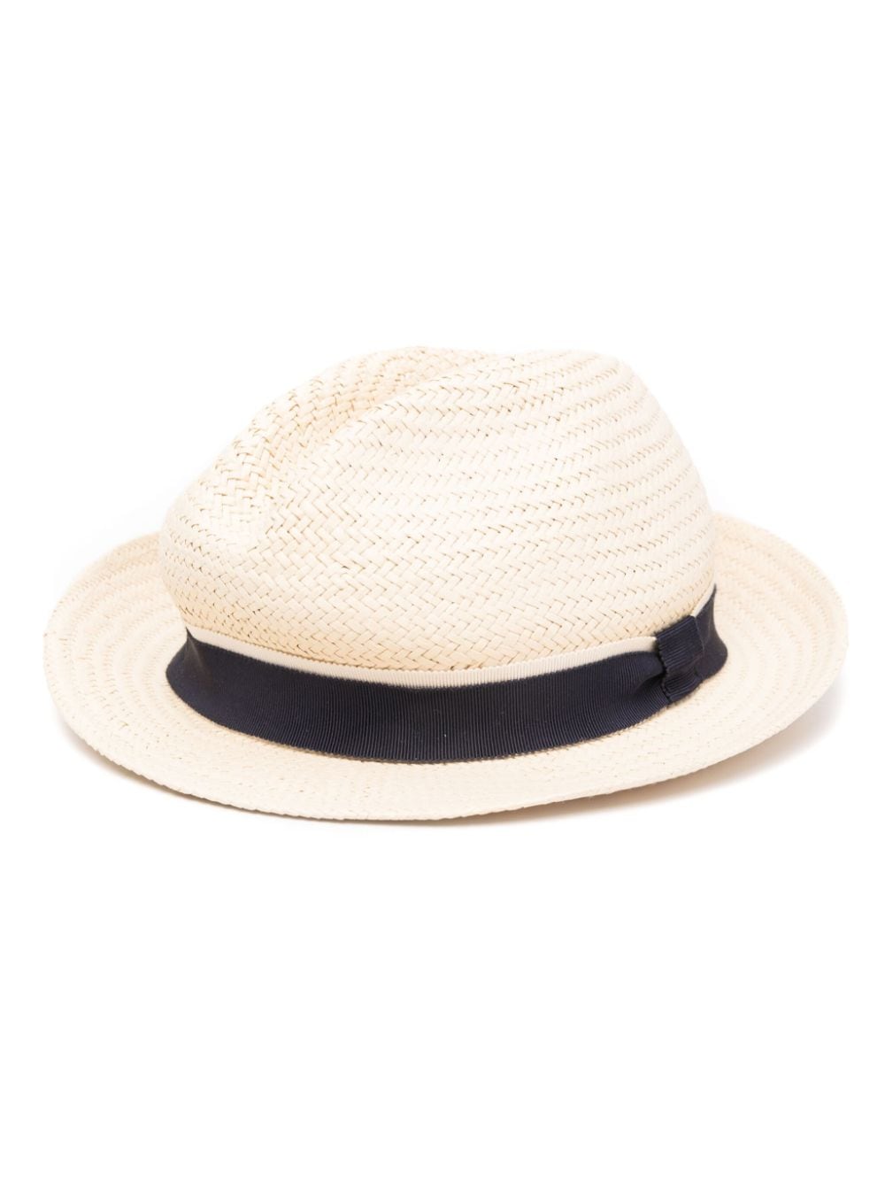 Hackett grosgrain ribbon-trim panama hat