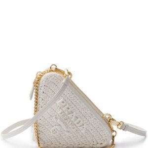 Prada Woven fabric mini-pouch