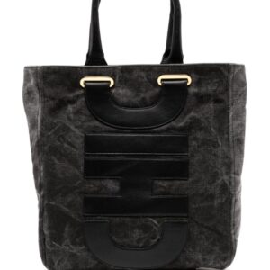 Moschino logo-appliqué tote bag