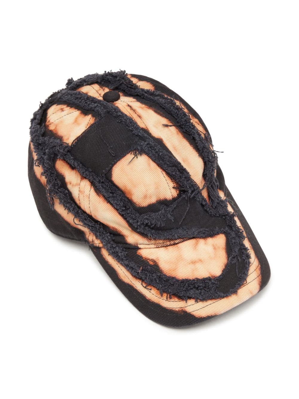 Diesel bleached effect logo baseball cap - Image 3