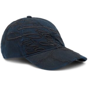 Diesel distressed-effect cotton cap