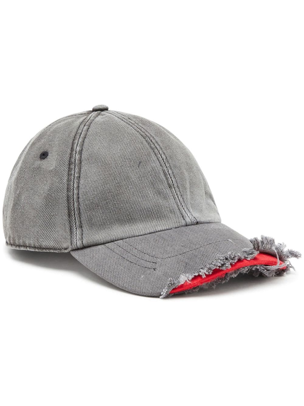 Diesel distressed-effect cotton baseball cap