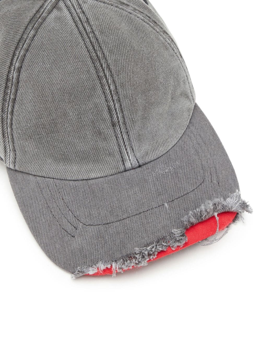Diesel distressed-effect cotton baseball cap - Image 3