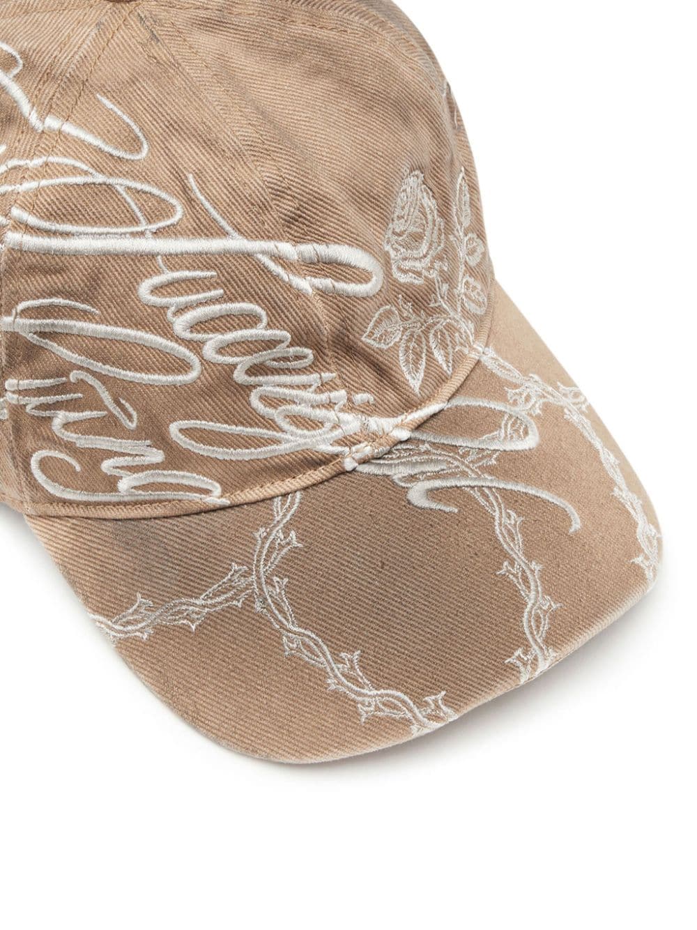 Diesel distressed-effect cotton baseball cap - Image 3