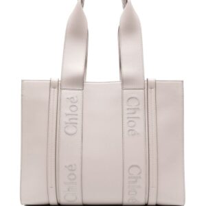 Chloé medium Woody leather tote bag