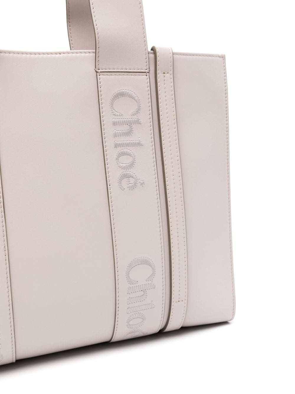 Chloé medium Woody leather tote bag - Image 4