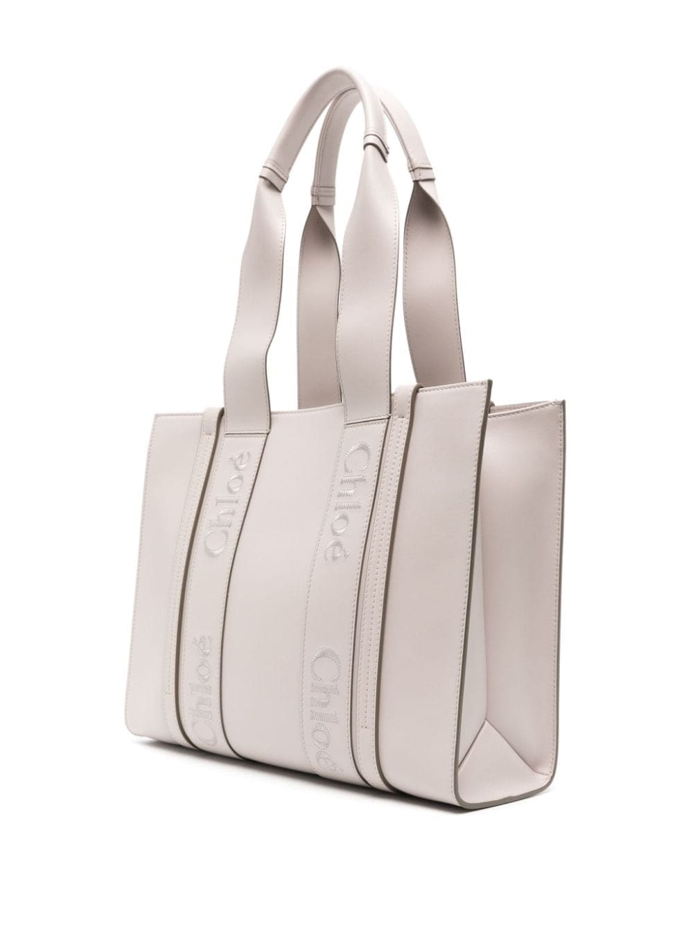 Chloé medium Woody leather tote bag - Image 3