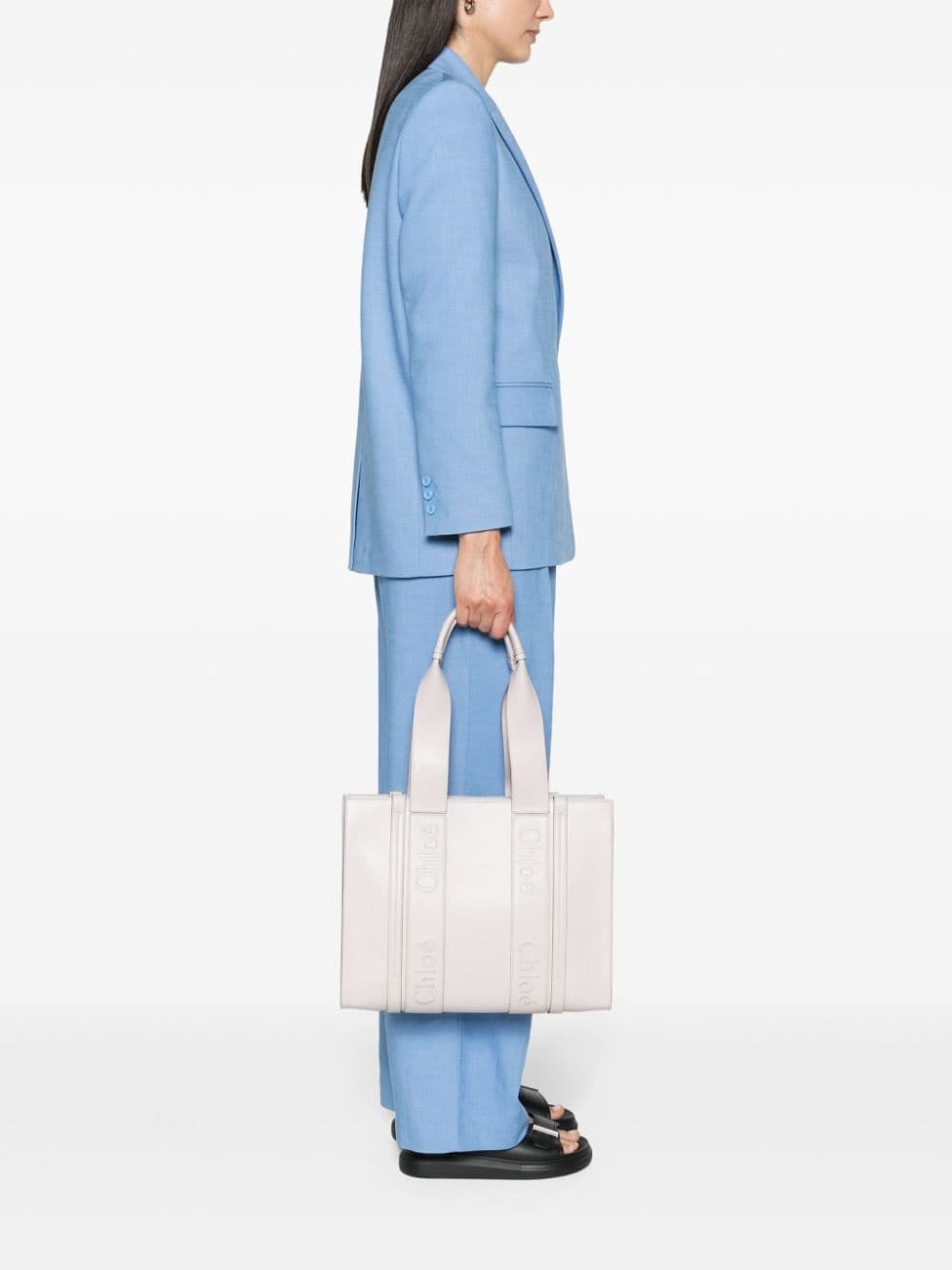 Chloé medium Woody leather tote bag - Image 2