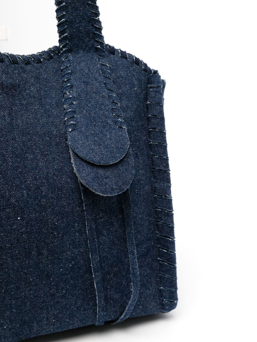 Chloé medium Monty denim tote bag - Image 4