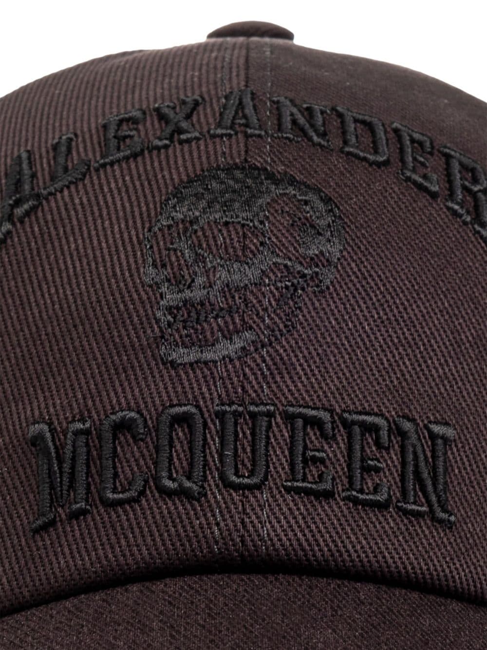 Alexander McQueen logo-embroidered cap - Image 3