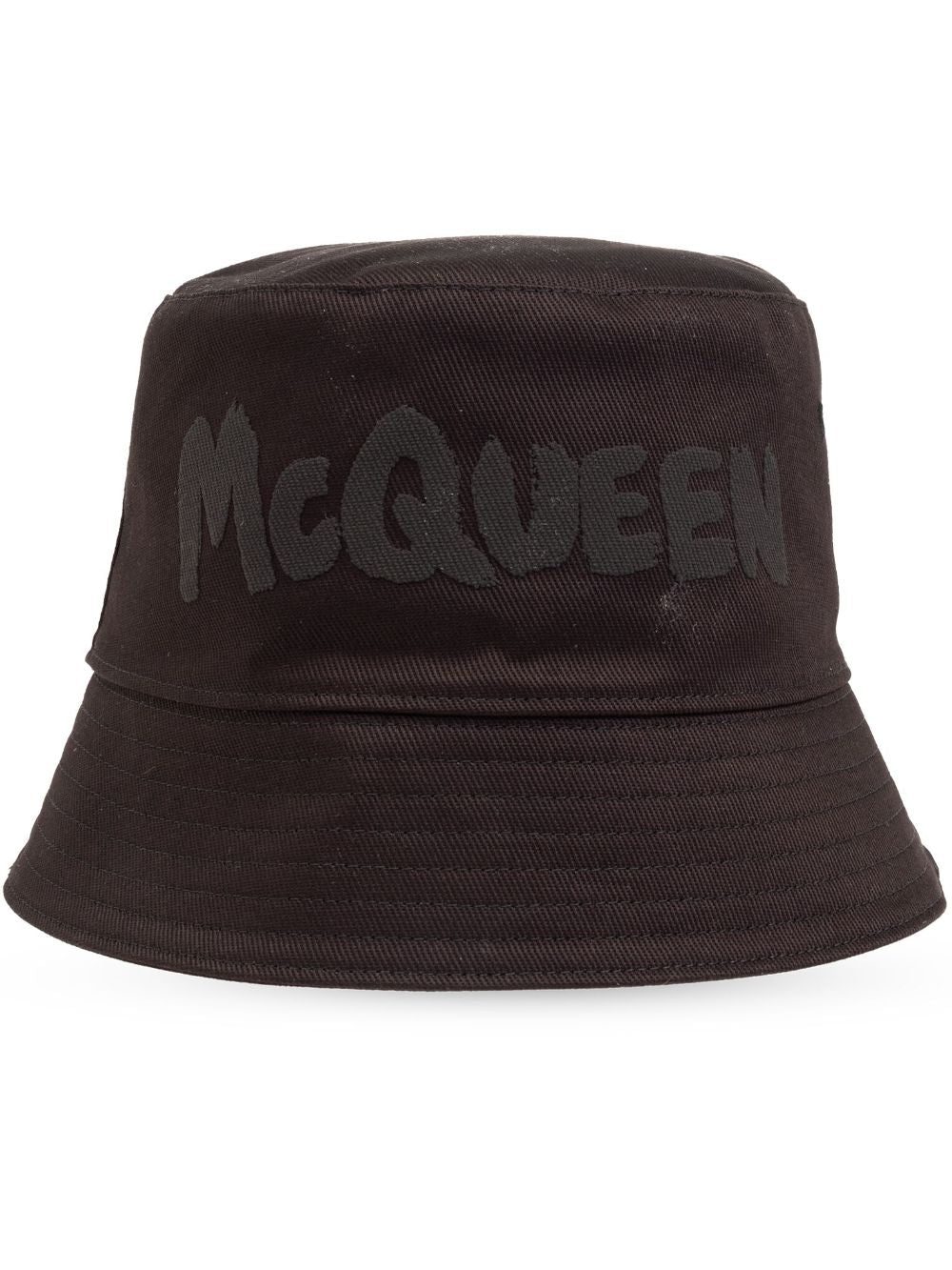 Alexander McQueen logo-print bucket hat
