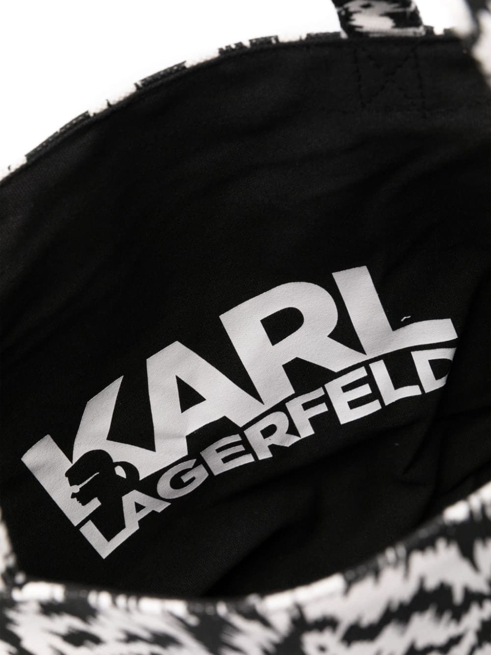 Karl Lagerfeld zebra-print tote bag - Image 5