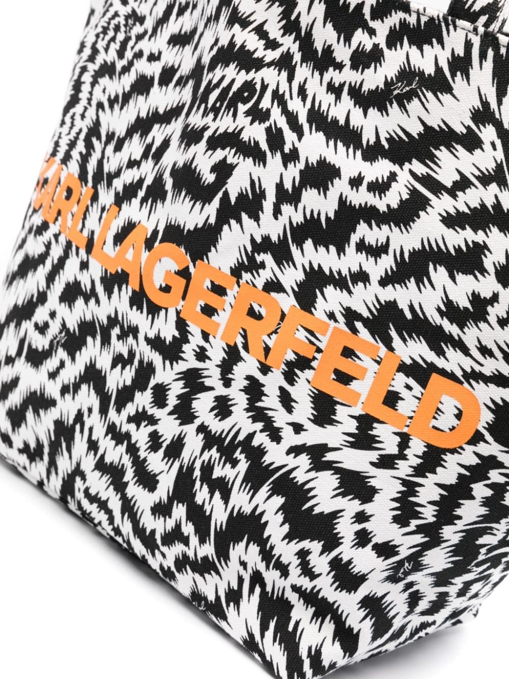 Karl Lagerfeld zebra-print tote bag - Image 4