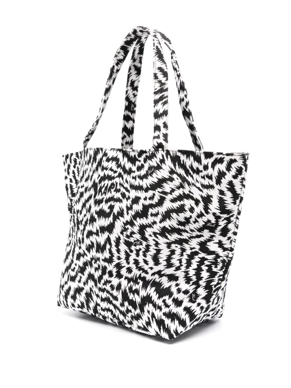 Karl Lagerfeld zebra-print tote bag - Image 3
