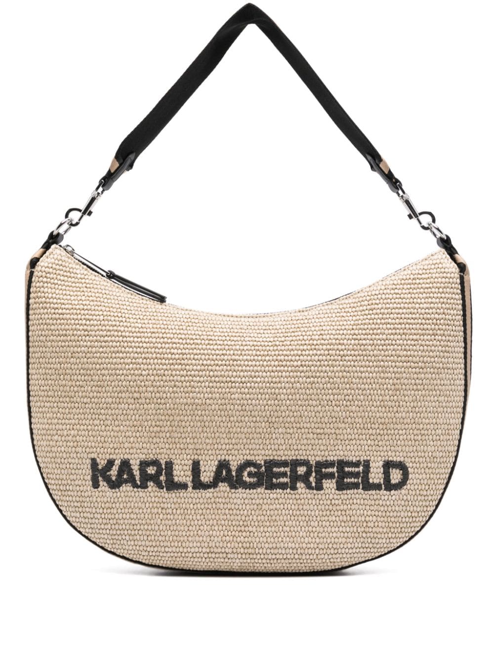 Karl Lagerfeld medium Moon logo-lettering shoulder bag