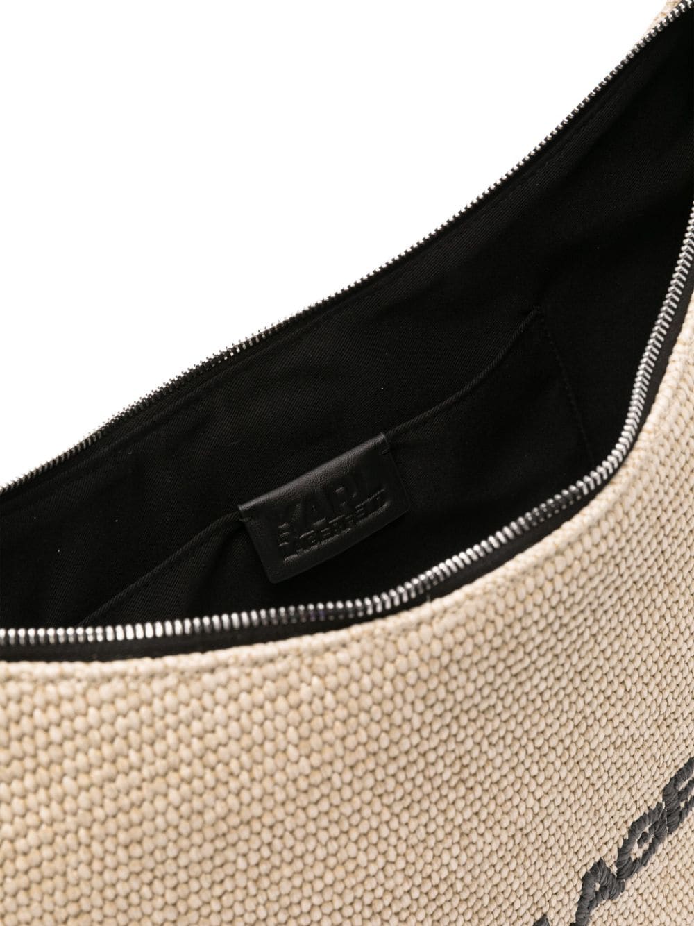 Karl Lagerfeld medium Moon logo-lettering shoulder bag - Image 5