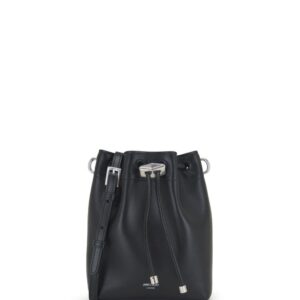 Jimmy Choo mini Cinch leather bucket bag