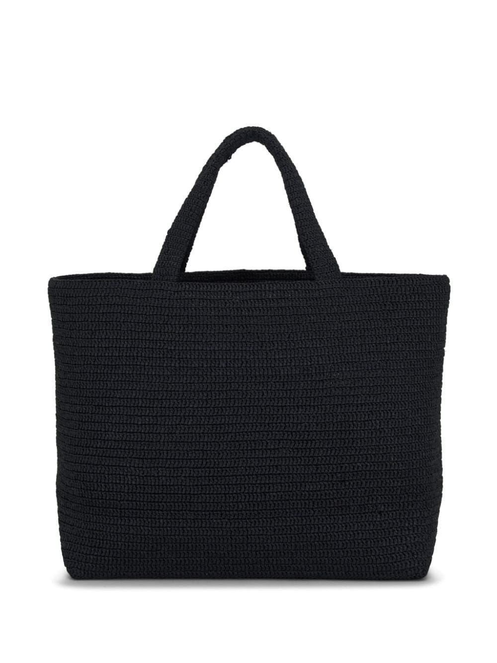 Saint Laurent logo-embroidered raffia tote bag - Image 2