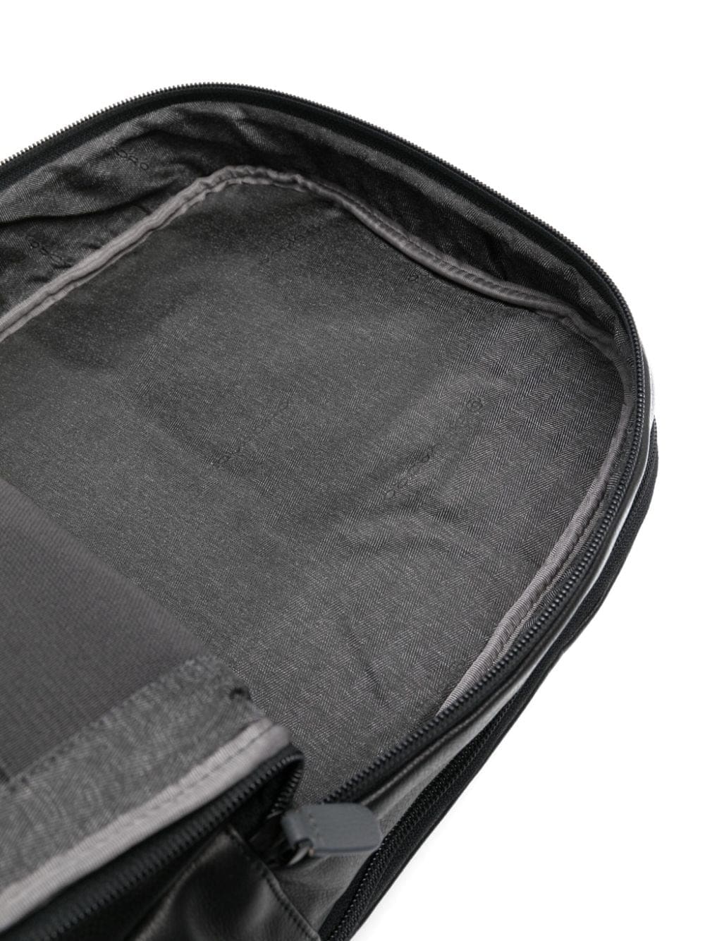 logo-plaque leather laptop backpack - Image 4