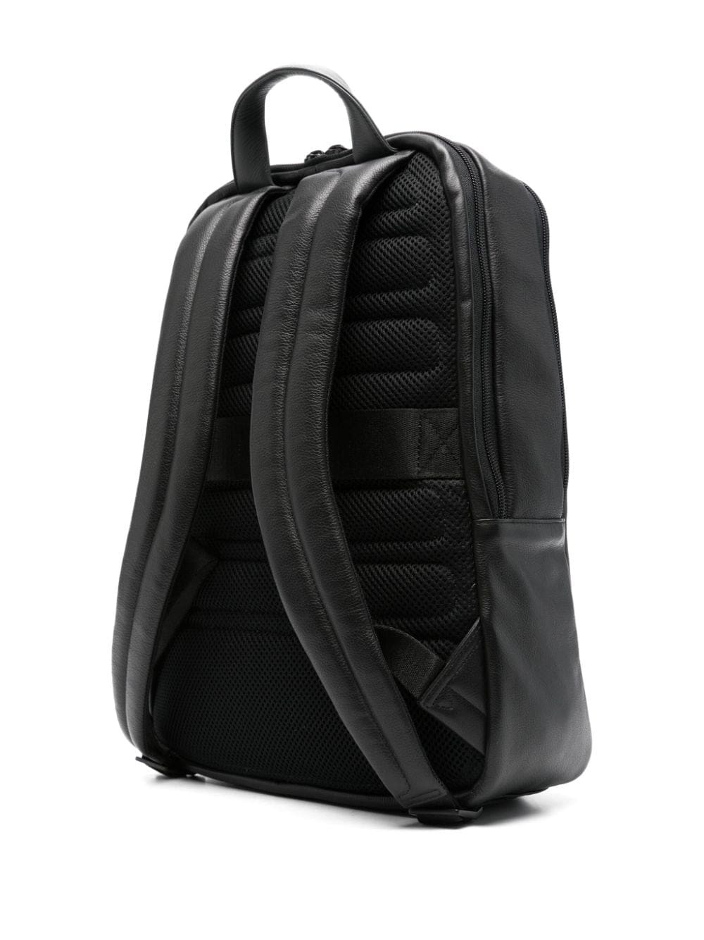 logo-plaque leather laptop backpack - Image 2