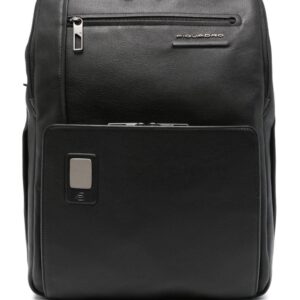 PIQUADRO logo-plaque laptop backpack