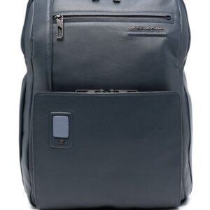 PIQUADRO logo-plaque laptop backpack