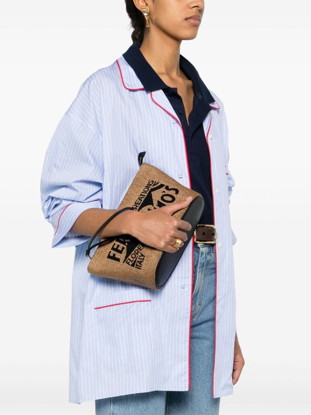 Ferragamo Venna-logo clutch bag - Image 2