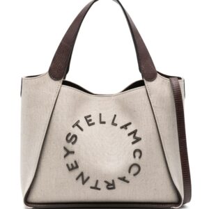Stella McCartney logo-appliqué tote bag