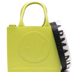 Armani Exchange logo-embossed tote bag